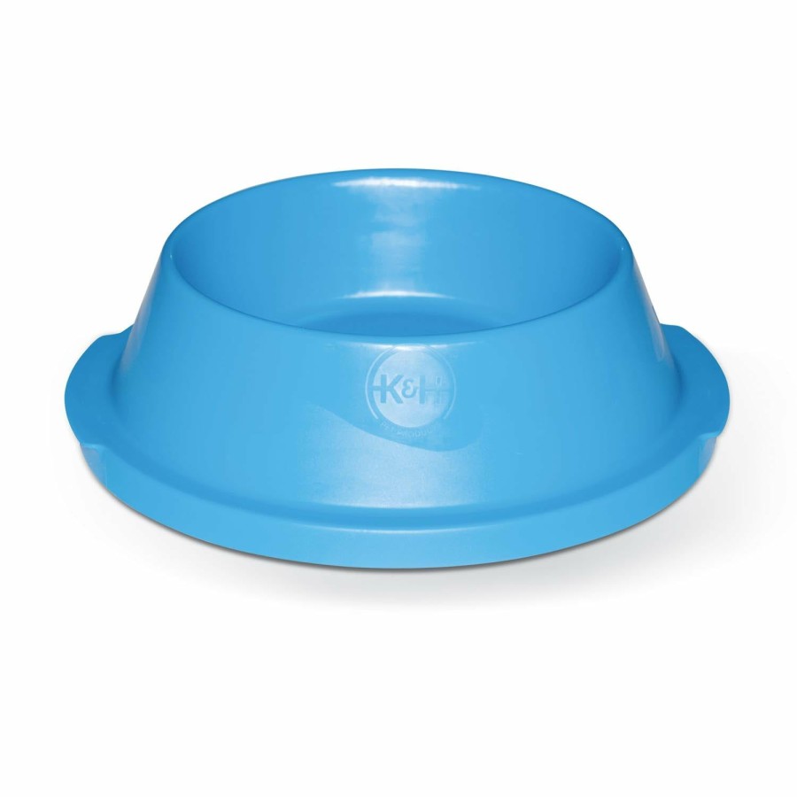 Dog * | New K&H Coolin' Bowl Cooling Water Bowl For Pets 32 Oz. Sky Blue96 Oz. Navy Blue