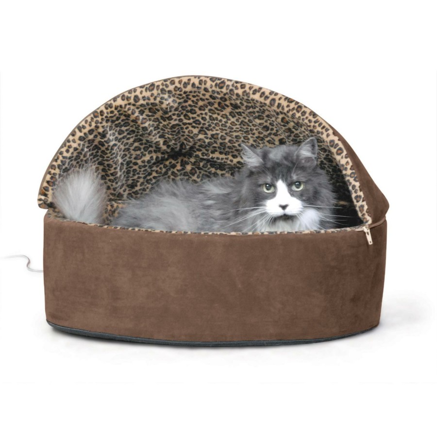 Cat * | Promotion K&H Thermo-Kitty Bed Deluxe Hooded