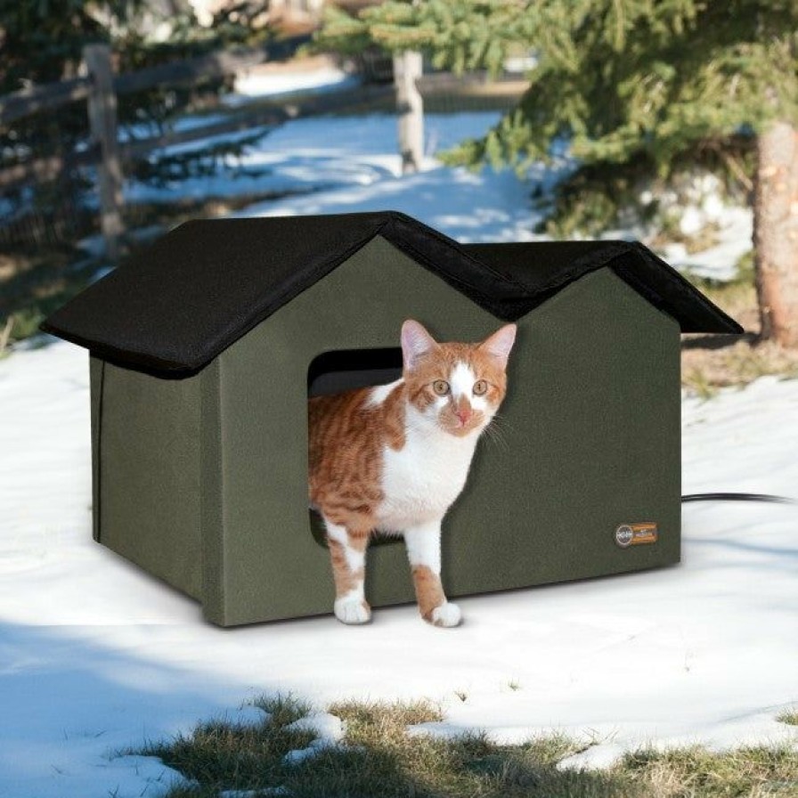 Cat * | Official K&H Thermo Outdoor Kitty House Extra-Wide (Heated & Unheated)