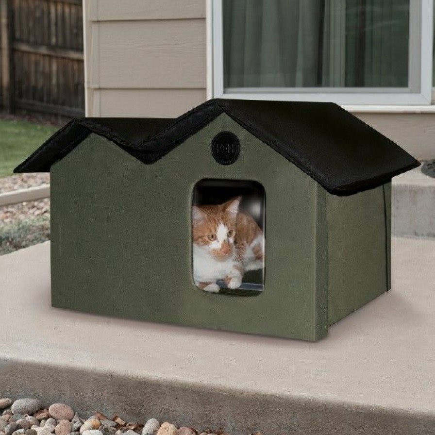 Cat * | Official K&H Thermo Outdoor Kitty House Extra-Wide (Heated & Unheated)