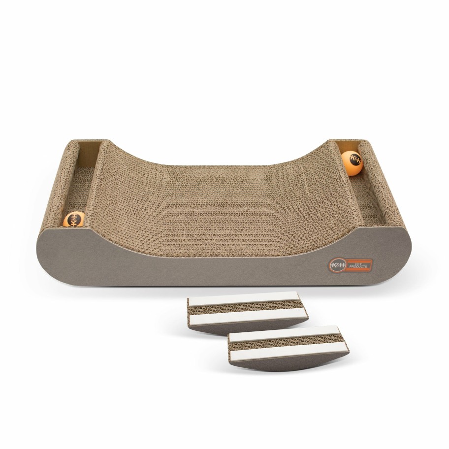 Cat * | Limited Edition K&H Kitty Tippy Scratch N' Track Cardboard Toy