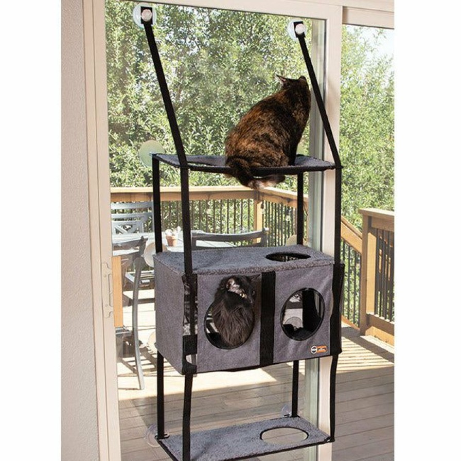 Cat * | Latest Fashion K&H Ez Mount Townhouse 3-Shelf