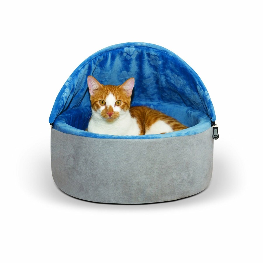 Cat * | Opening Sales K&H Self-Warming Kitty Bed Hooded