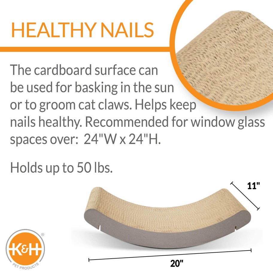 Cat * | Featured K&H Ez Mount Kitty Sill Cradle Scratcher