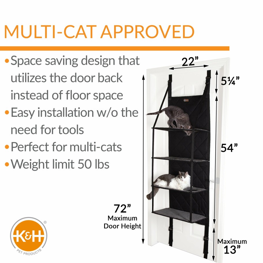 Cat * | Less Expensive K&H Hangin' Cat Tree 4 Story