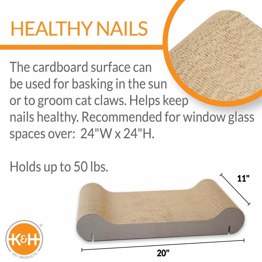 Cat * | Less Expensive K&H Ez Mount Kitty Sill Scratcher