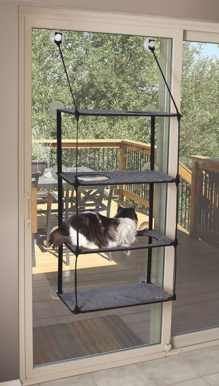 Cat * | Attractive K&H Ez Mount Window Kitty Sill Quad Stack