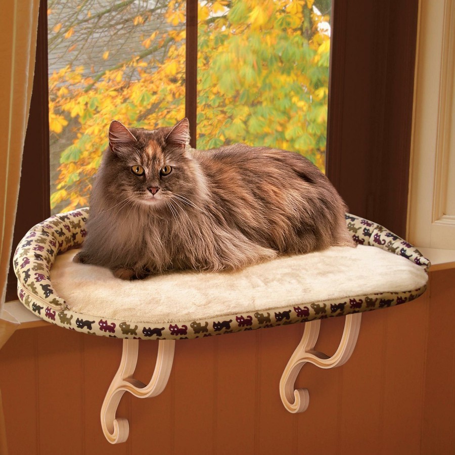 Cat * | Official K&H Deluxe Kitty Sill With Bolster