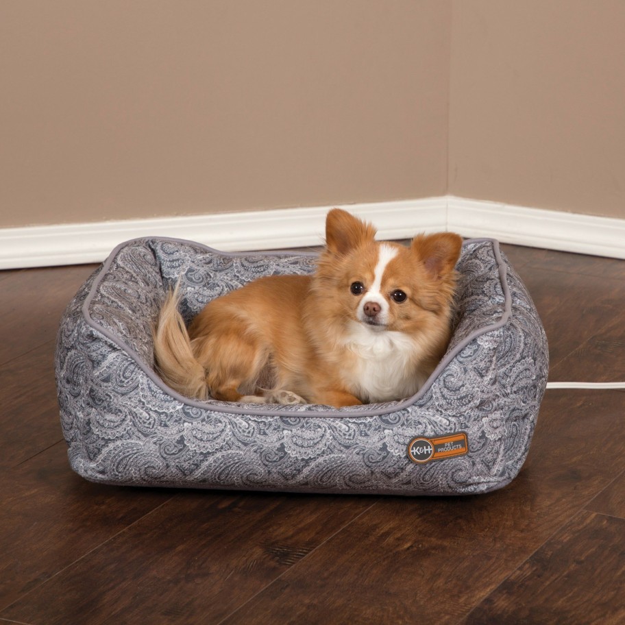 Dog * | New K&H Thermo-Water Bolster Bed Heated & Cooling Pet Bed